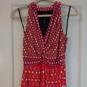 Deep V-neck dress
